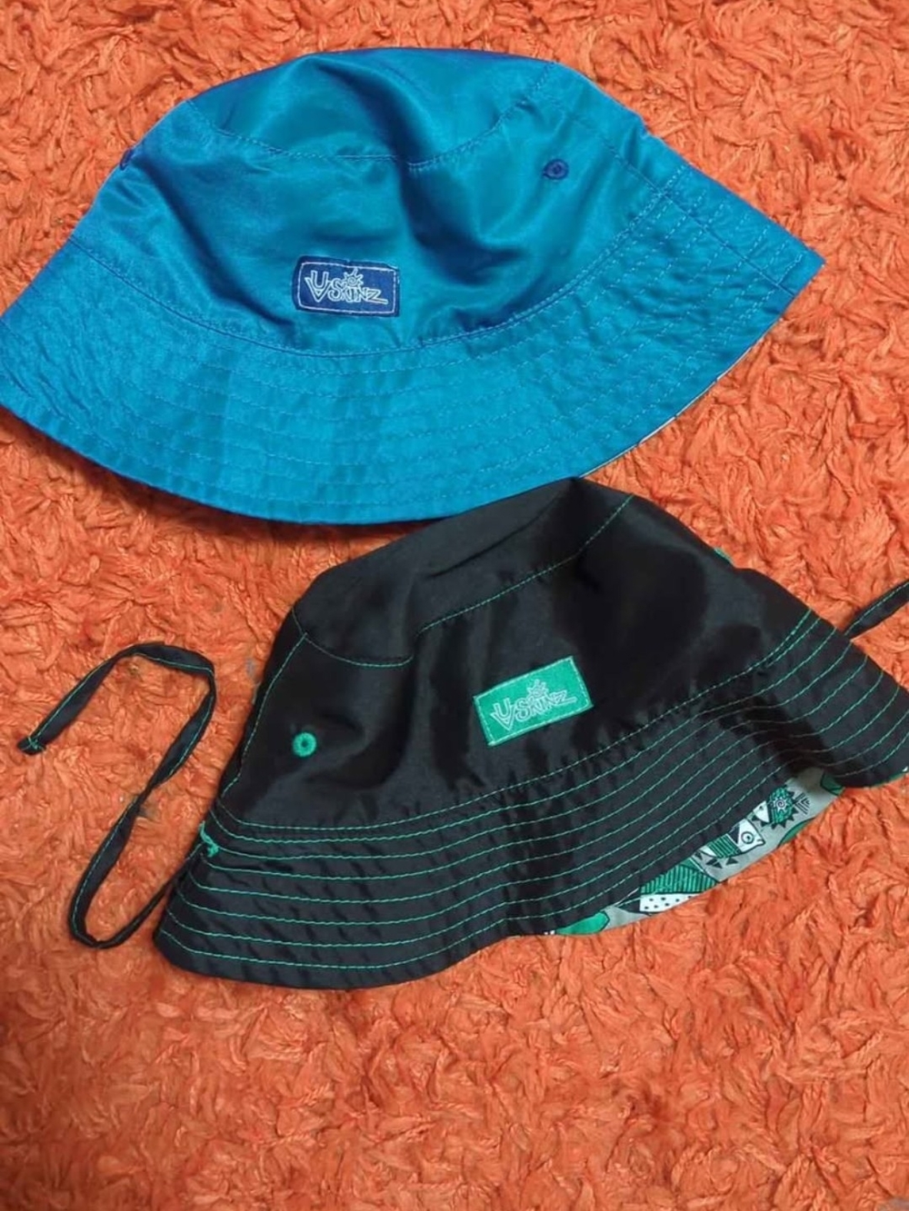 UV Skinz Toddler Boy (3T) Kids' Reversible Bucket Hat - Teal/Black